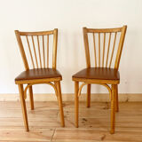Pair of Baumann bistro chairs