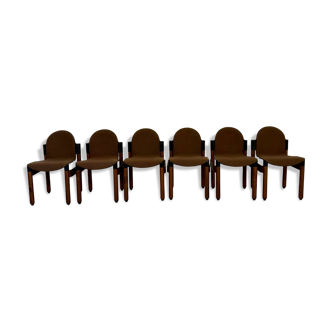 Set of 6 postmodern thonet flex chairs designed by gerd lange, vintage 80s.