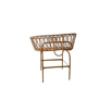 Vintage rattan cradle