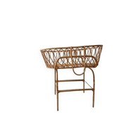 Vintage rattan cradle