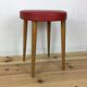 Tabouret Baumann rouge en bois