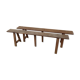 Paire de bancs en chêne 166 cm