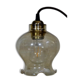 Vintage 50s lamp - vintage glass globe
