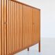 Leo Bub symmetric highboard in walnut XL Bub Wertmobel Germany 1960