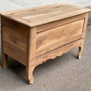 18th-century stripped chest in solid walnut