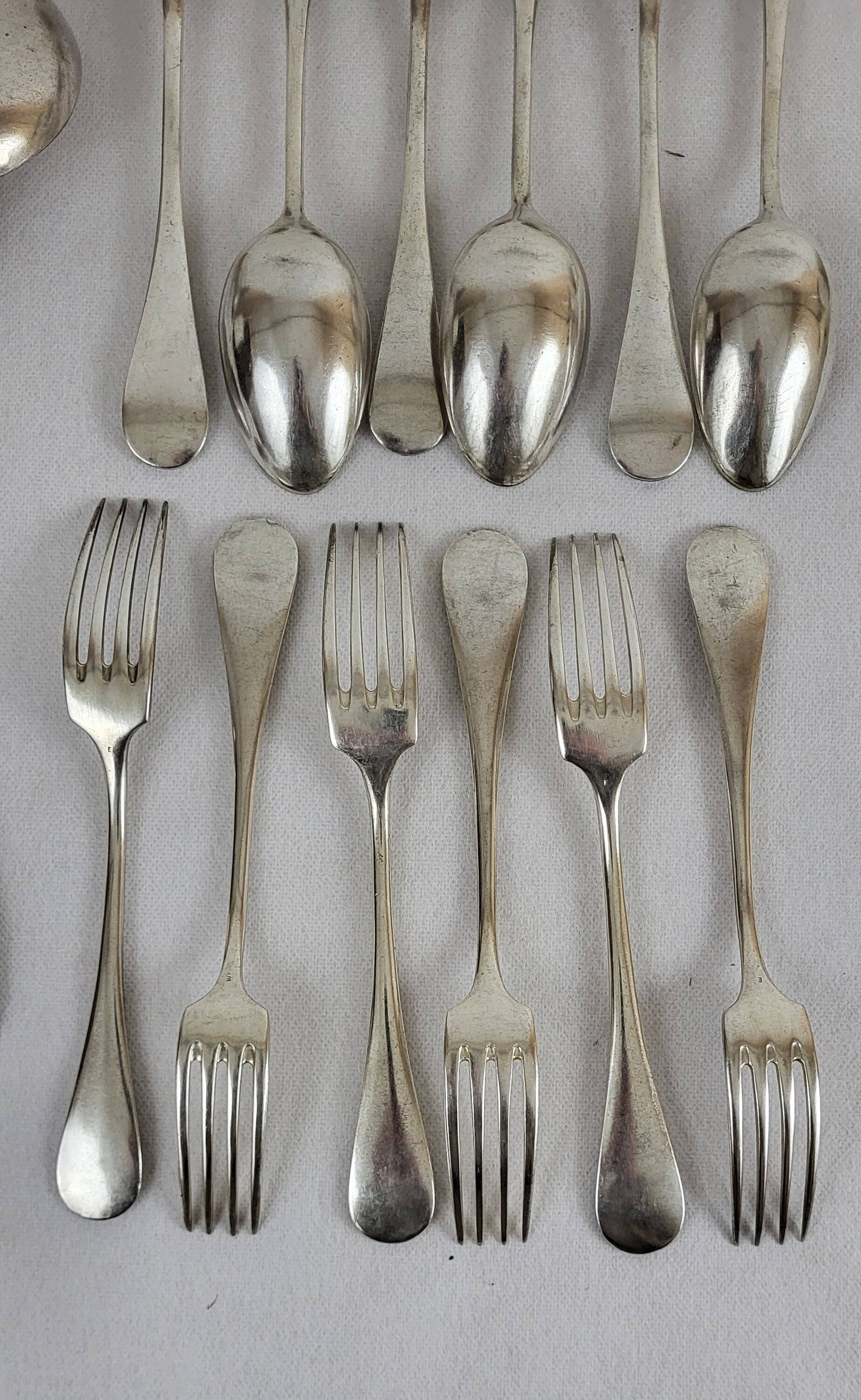 13 Ercuis silver-plated cutlery