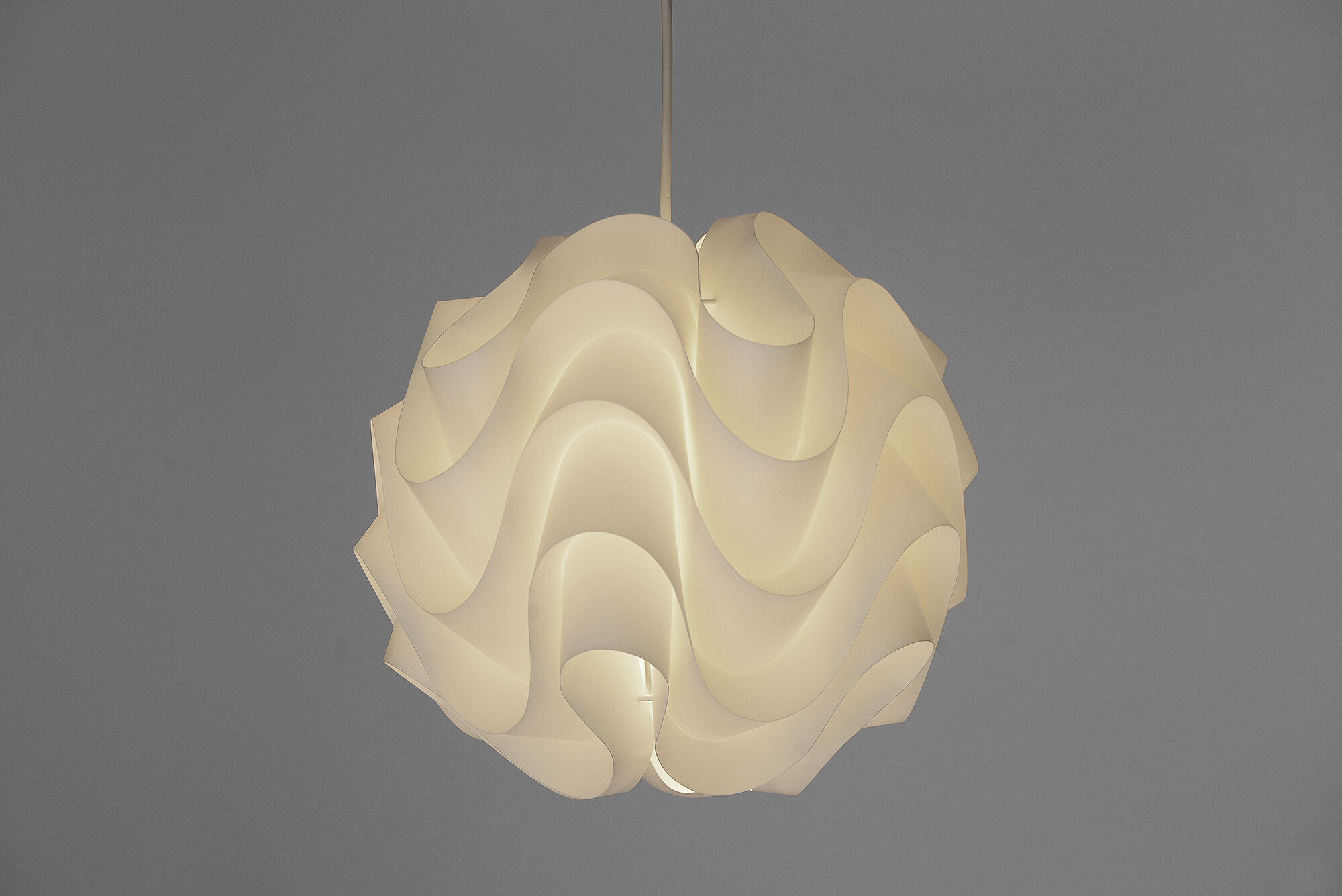Pendant light P172 by Poul Christiansen for Le Klint. Denmark 1970s