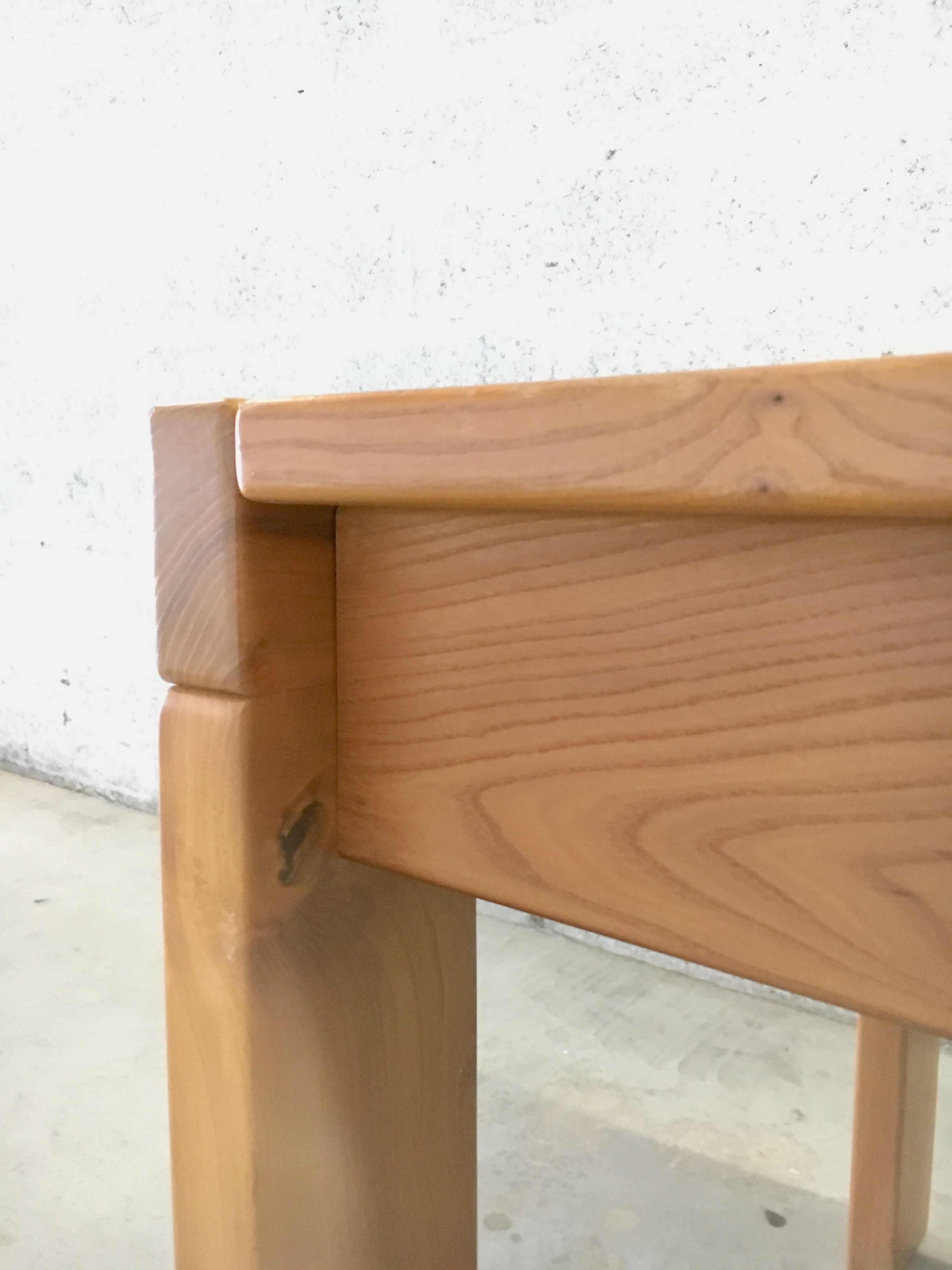 Solid elm dining table