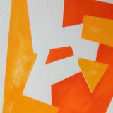 Minimalist geometric painting