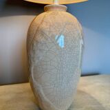 St Clément cracked ceramic lamp from the 70s