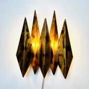 Model 5160 Brutalist Wall Light By Svend Aage Holm-Sørensen For Holm-Sørensen & Co, Denmark, 1960S