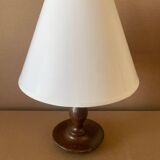 Small turned wooden lamp