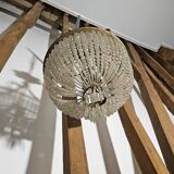 Napoleon III basket chandelier with tassels
