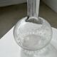 Engraved vintage wine decanter (cork reported)