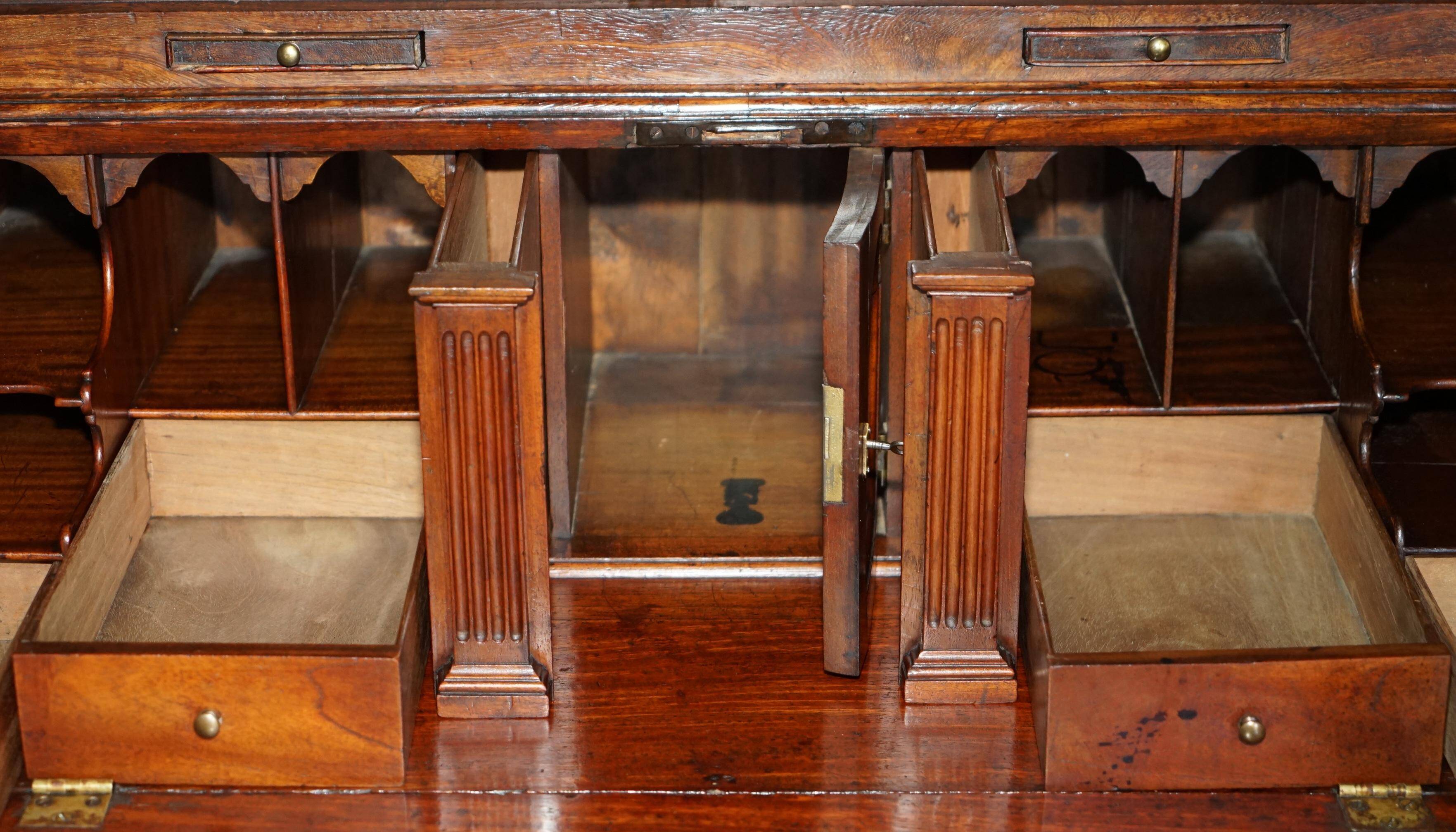 Colonial camphor wood library desk, George III period circa 1760.