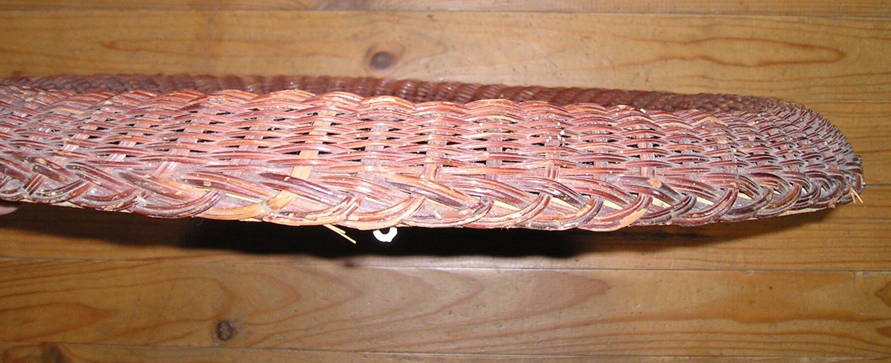 Woven wicker sun mirror 59cm