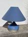 Vintage blue ceramic lamp