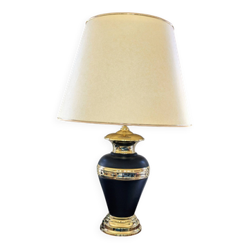 Vintage black and brass living room lamp