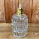 Vintage structured glass pendant globe.