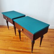 Paire de tables chevet vintage