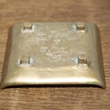 Bronze cup signed Jacques Lauterbach, empty pocket Brutalist bronze, abstract, collection, decoration