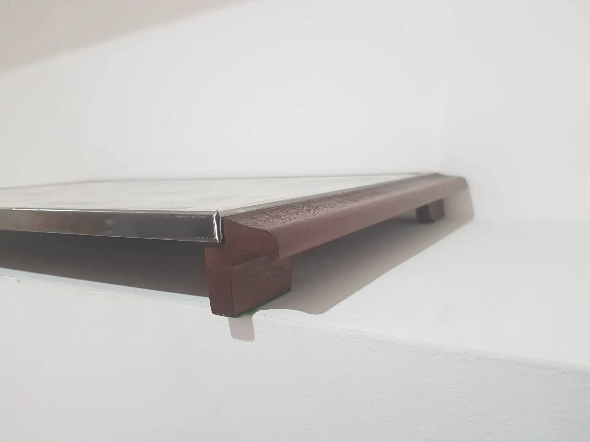 Warming tray/ceramic, silver/stainless steel, Germany/1970s.
