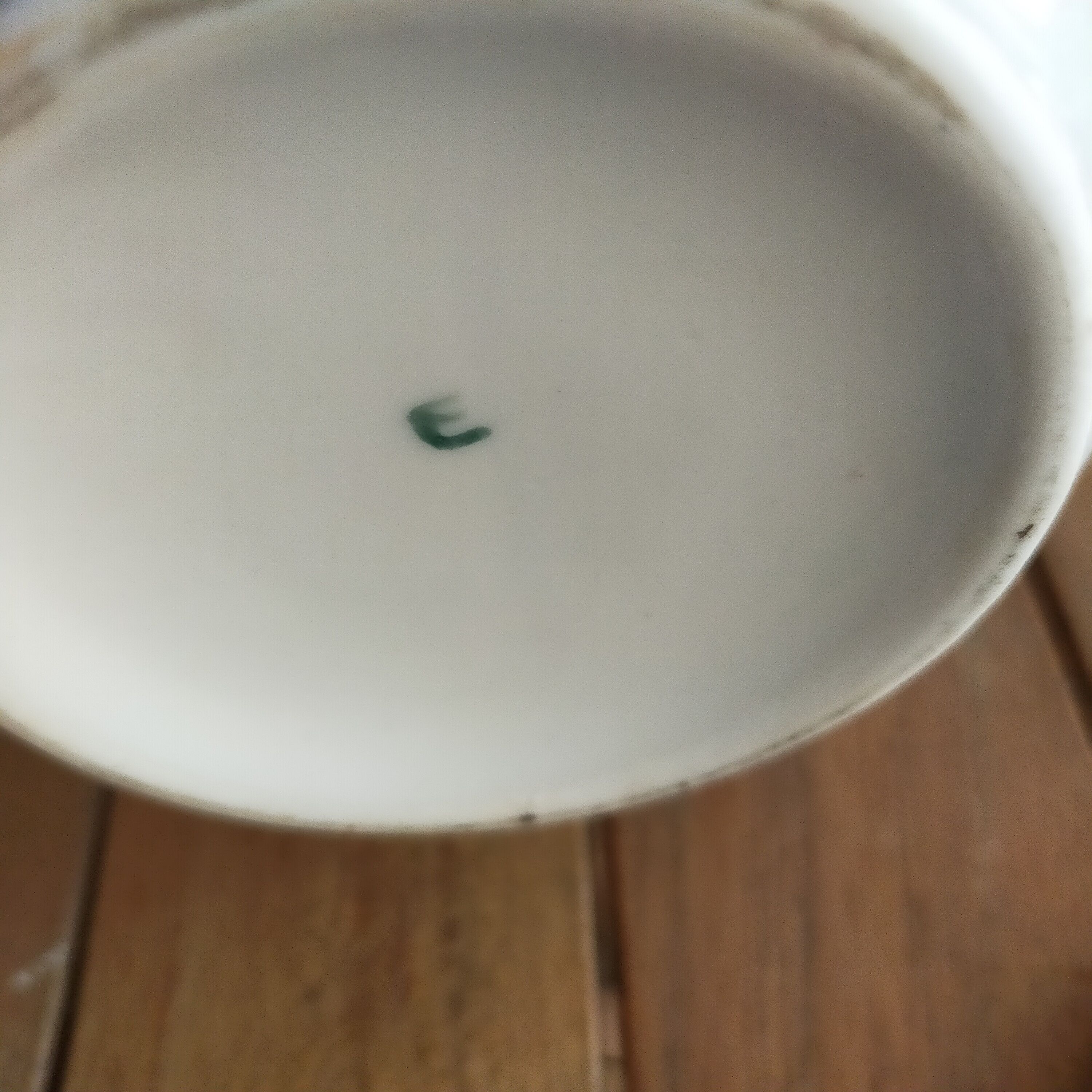 White porcelain teapot