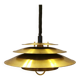 Danish hanging lamp in solid brass from the 1970s.