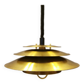 Danish hanging lamp in solid brass from the 1970s.