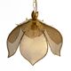 Beautiful rare 1980s Regency floral design brass ceiling lamp