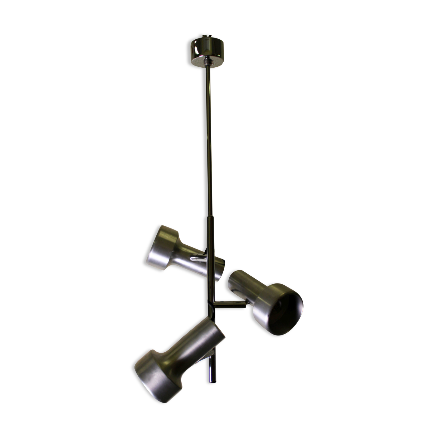 3-spot aluminum ceiling light, 60s