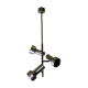 3-spot aluminum ceiling light, 60s