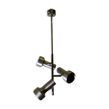 3-spot aluminum ceiling light, 60s