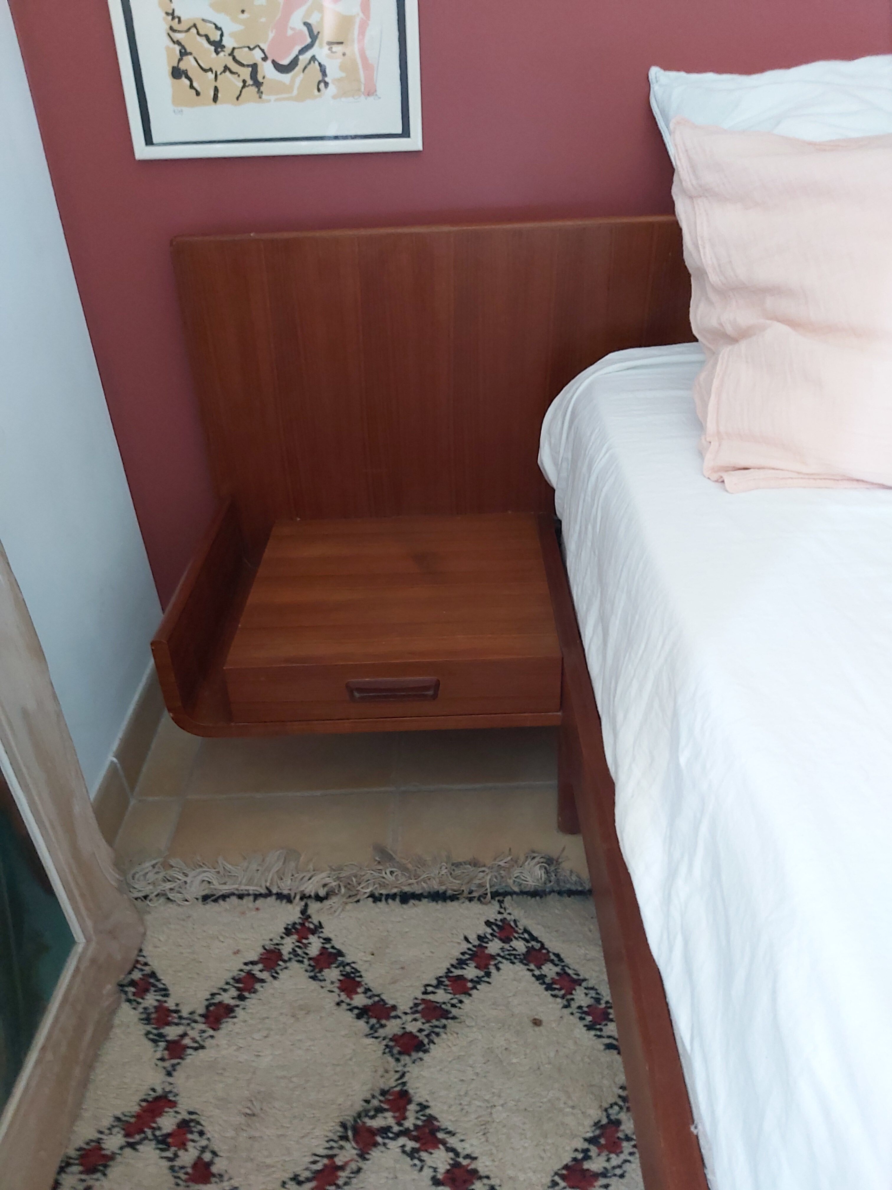 Scandinavian teak bed