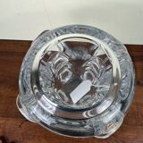 Val saint Lambert: stamped crystal vase circa 1960