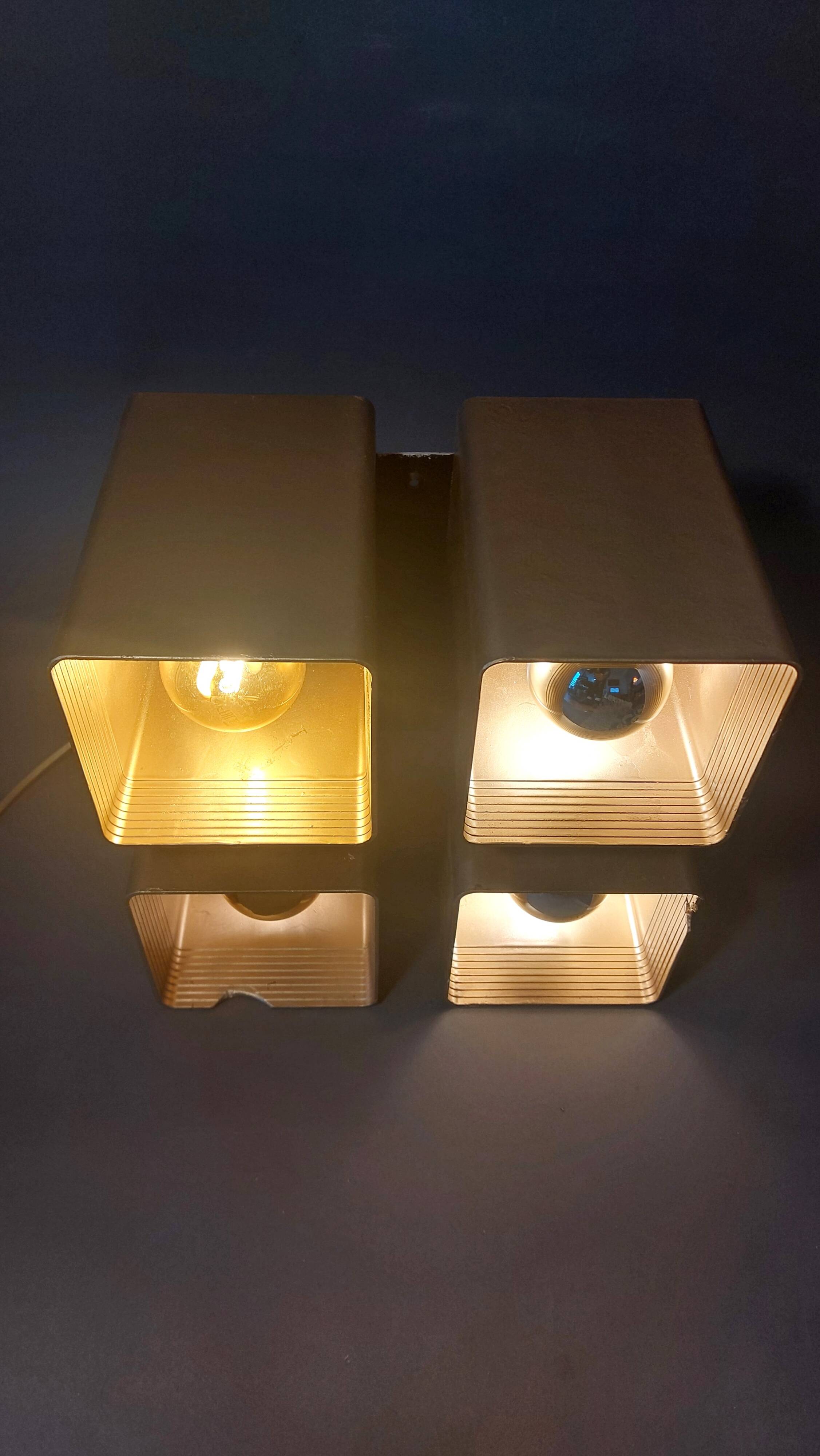 Raak 4-light pendant light, Viervoud model, Holland 1970.
