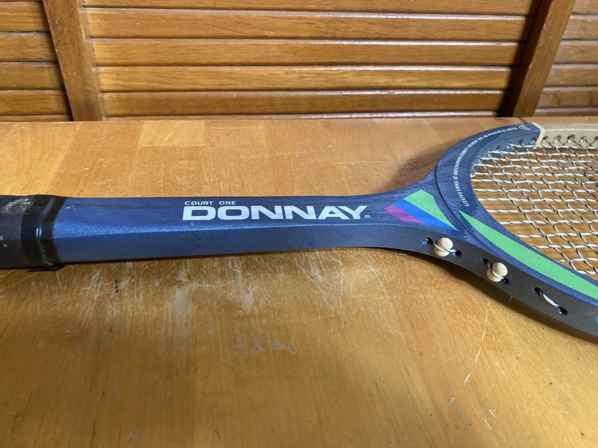 Vintage donnay court one wooden tennis racket