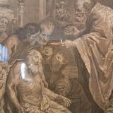 Jacob Frey, biblical scene, engraving, 18th century