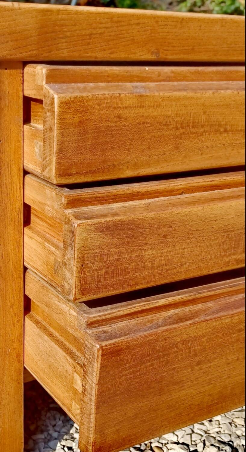 vintage Pierre CHAPO elm sideboard 1950