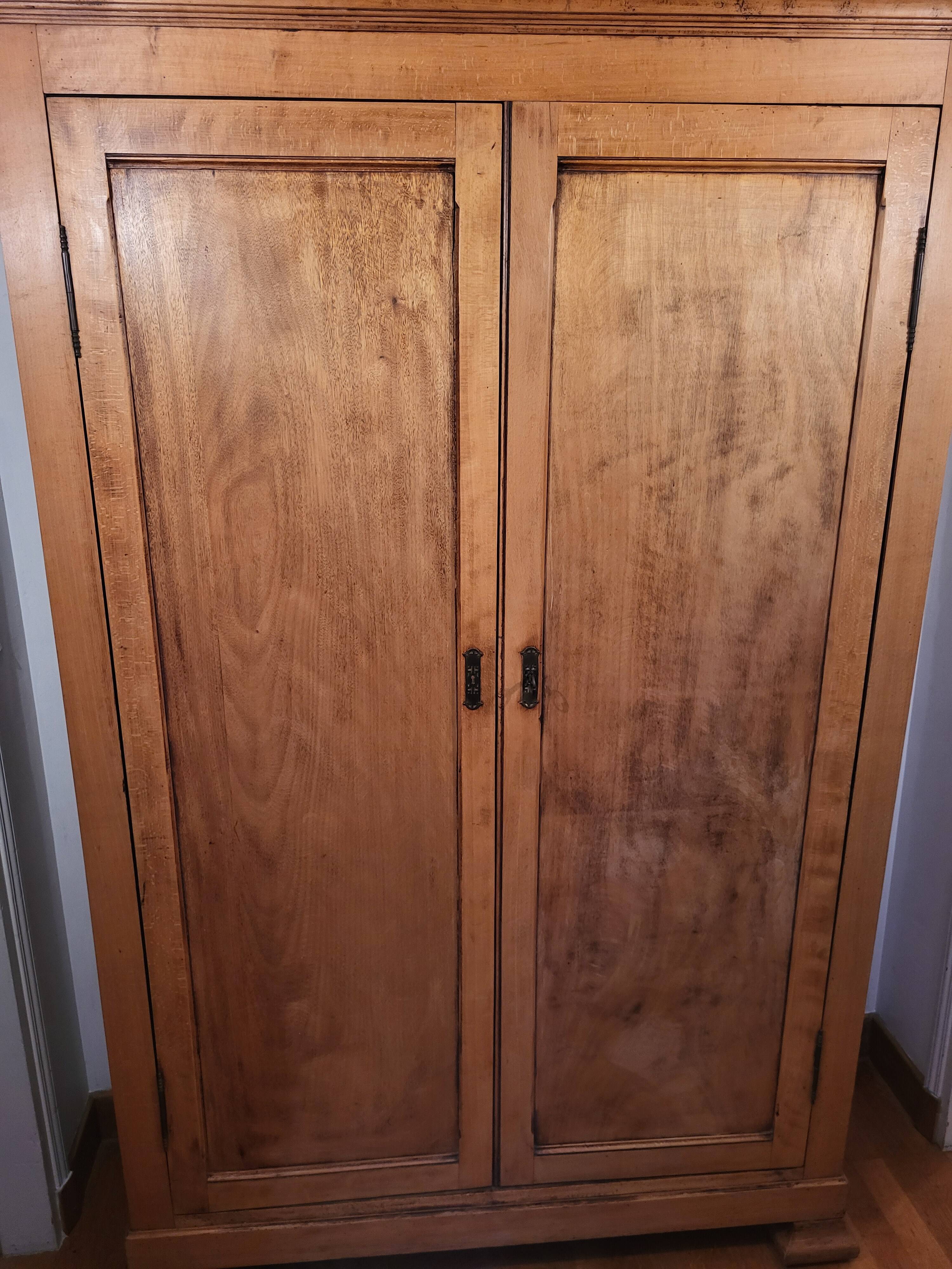 Light wood wardrobe