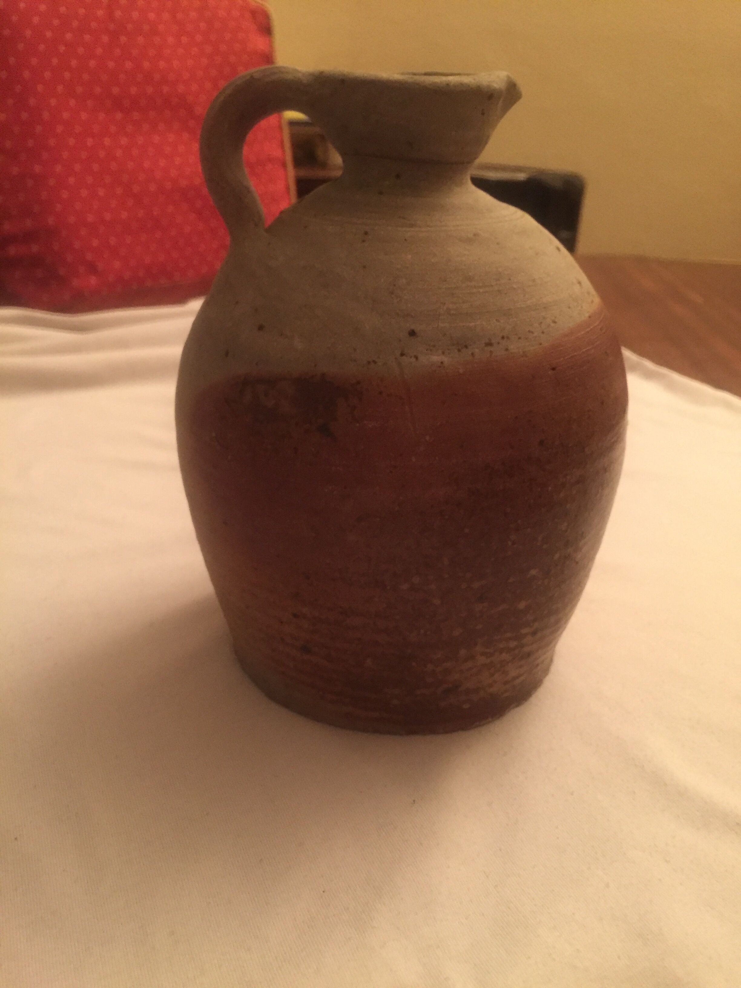 Stoneware pitcher