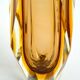 Faceted Murano Sommerso amber vase