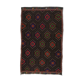 Anatolian handmade kilim rug 287 cm x 176 cm