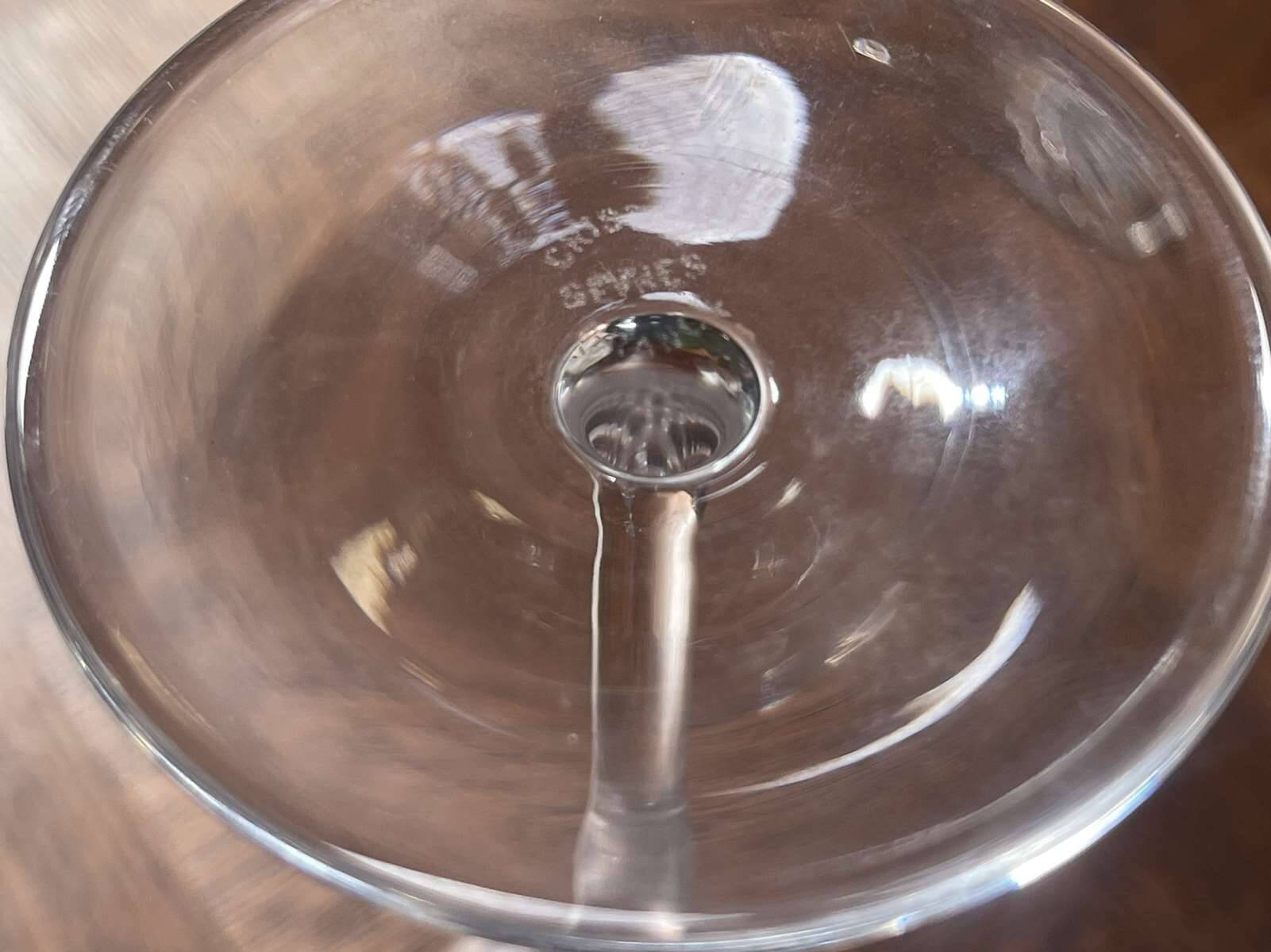 Series of 5 Sèvres crystal flutes - Arpèges model