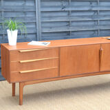 McIntosh teak sideboard - wave handles - 200 cm