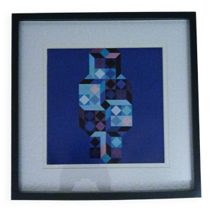 Tableau vintage Art Optique - victor