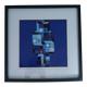 Tableau Vintage Art Optique - Victor Vasarely - Frame 40x40cm