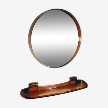 Round mirror and tablet 70s