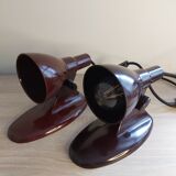 Pair of bakelite lamps 1950s