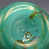 vase en pate verre signe bernard aconito